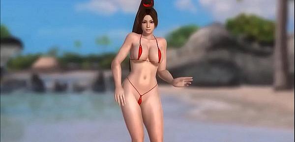  Mai Shiranui in a Micro Bikini DOAX3